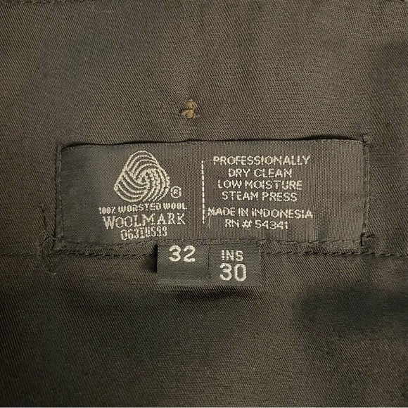 Louis Raphael Luxe 100% Worsted Wool Men’s Tapered Leg Dress Pants Slacks- 32/30 - Picture 11 of 11